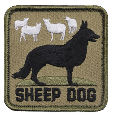 72206 ROTHCO SHEEP DOG PATCH W/HOOK BACK