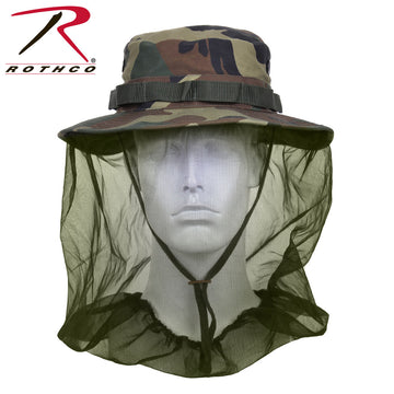 5833 ROTHCO BOONIE HAT WITH OD MOSQUITO NETTING