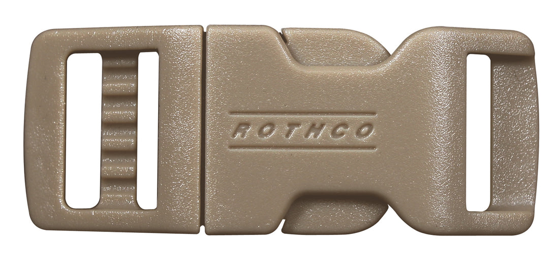 210 ROTHCO SIDE RELEASE BUCKLE - BLACK / 1/2"