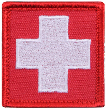 72205 Rothco White Cross Red Morale Patch