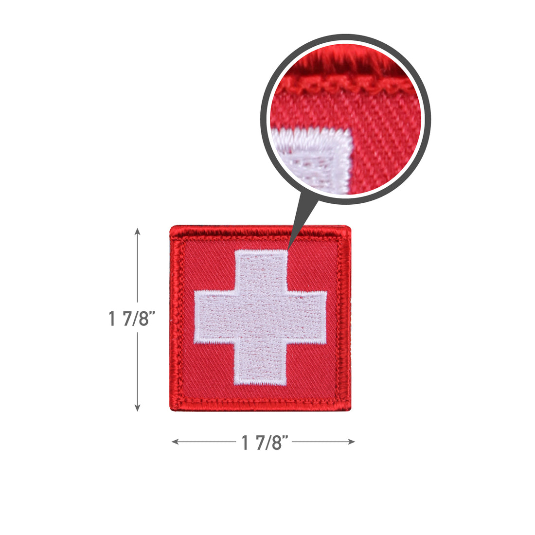 72205 Rothco White Cross Red Morale Patch