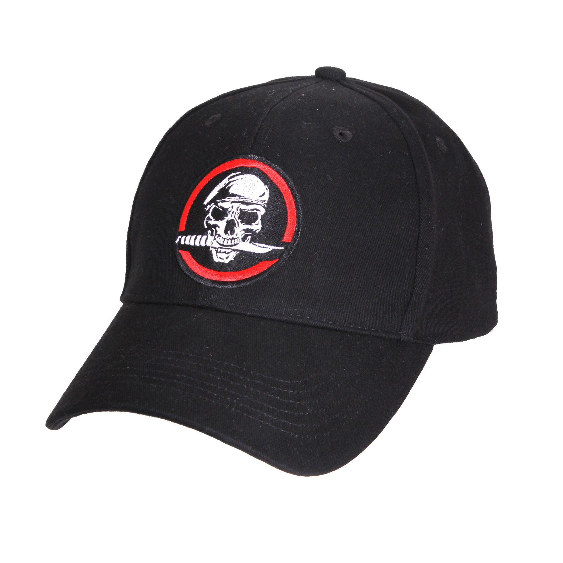 9813 Rothco Skull/Knife Deluxe Low Profile Cap