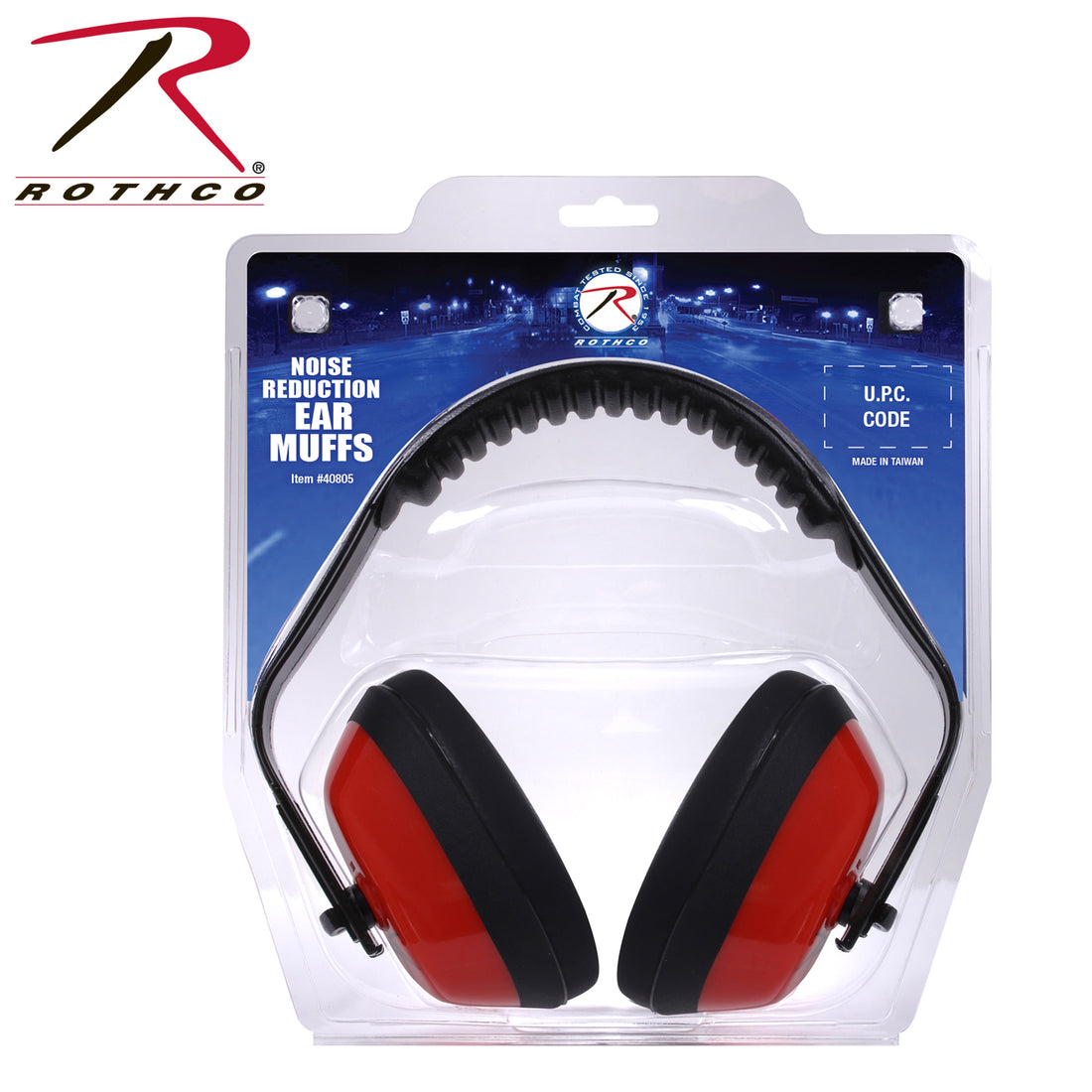 40805 ROTHCO NOISE REDUCTION EAR MUFFS Headband: POM