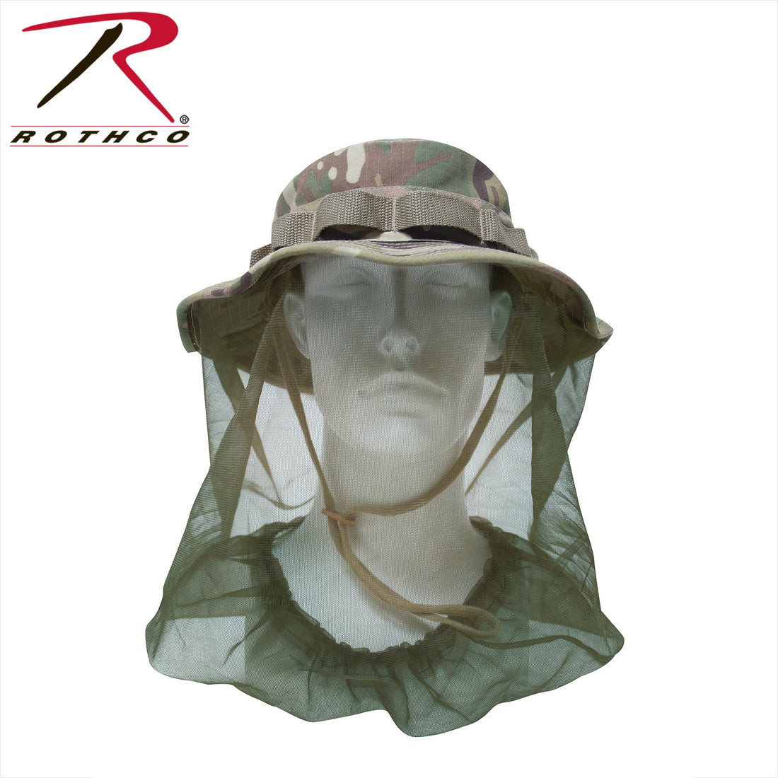 5833 ROTHCO BOONIE HAT WITH OD MOSQUITO NETTING