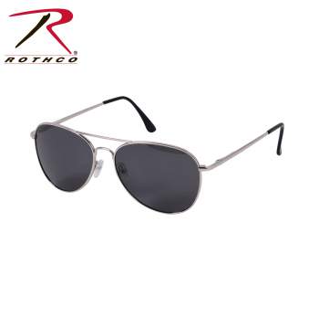 22009 ROTHCO 58MM POLARIZED SUNGLASSES -  CHROME/SMOKE - Target KSA - متجر هدف
