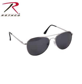 22009 ROTHCO 58MM POLARIZED SUNGLASSES -  CHROME/SMOKE - Target KSA - متجر هدف