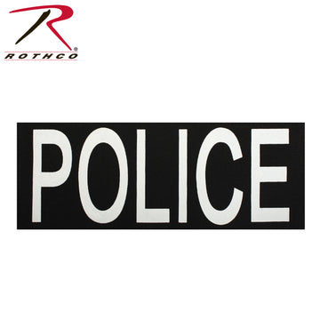 2784 Rothco Police Patch With Hook Back Large
