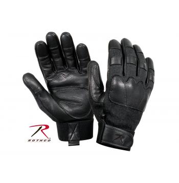 3483 ROTHCO LEATHER TACTICAL GLOVES -  BLACK LEATHER - Target KSA - متجر هدف