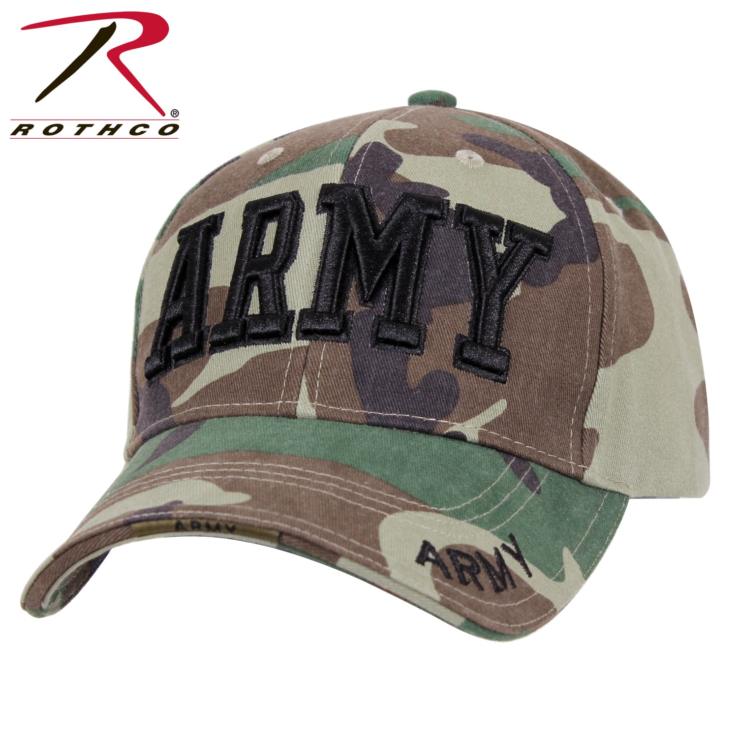 3908 Rothco Deluxe Army Embroidered Low Profile Insignia Cap