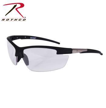 4553 ROTHCO AR-7 SPORT GLASSES-BLACK  FRAME/CLEAR LENS - Target KSA - متجر هدف
