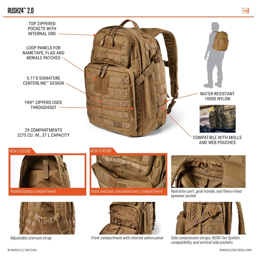 56563 RUSH24™ 2.0 BACKPACK 37L - Target KSA - متجر هدف