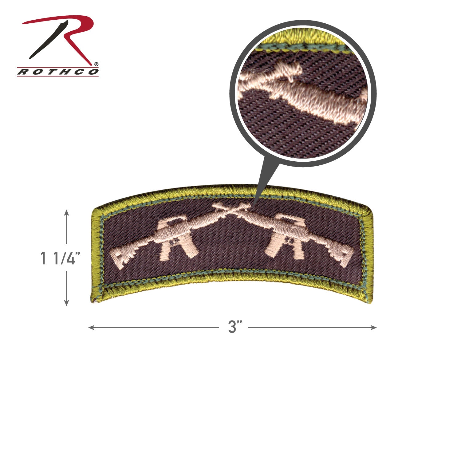 72189 Rothco Crossed Rifles Morale Patch