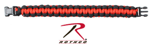 923 Rothco Thin Red Line Paracord Bracelet