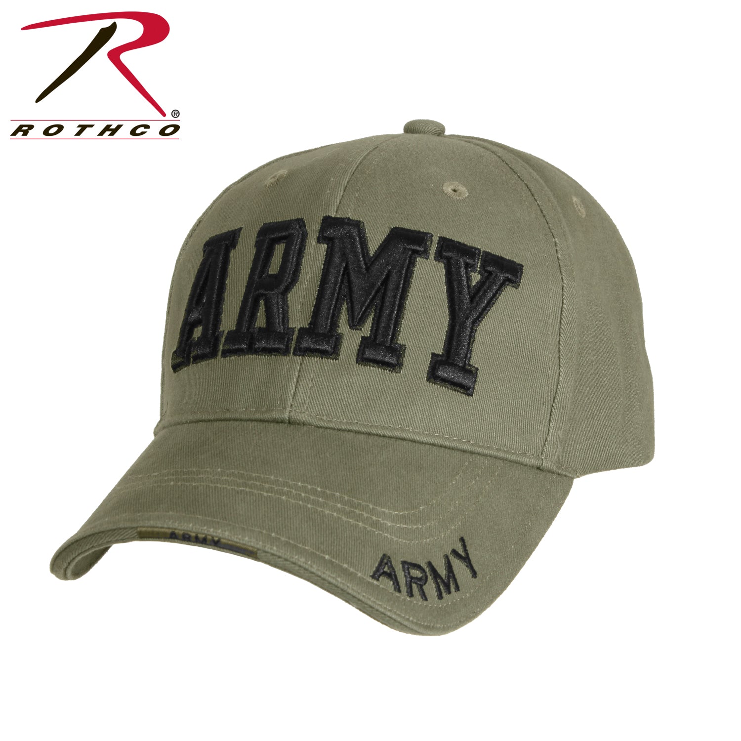 9508 Rothco Deluxe Army Embroidered Low Profile Insignia Cap