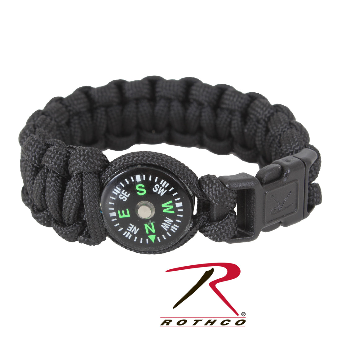 958 ROTHCO PARACORD / COMPASS BRACELET - OD